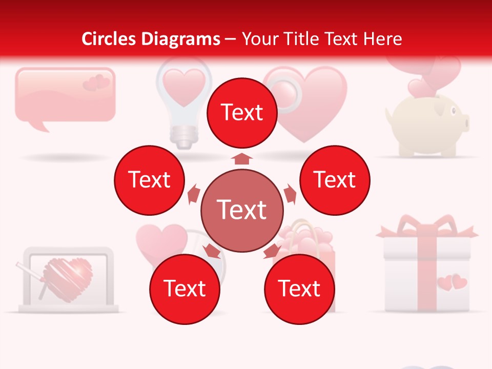 Bag Icon Painting PowerPoint Template