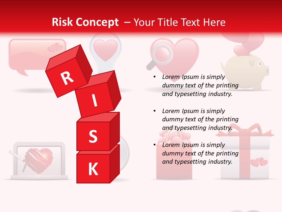 Bag Icon Painting PowerPoint Template