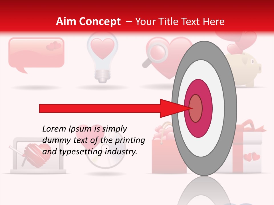 Bag Icon Painting PowerPoint Template