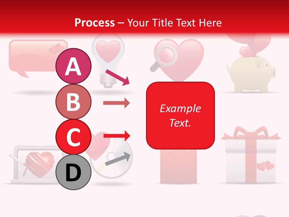 Bag Icon Painting PowerPoint Template