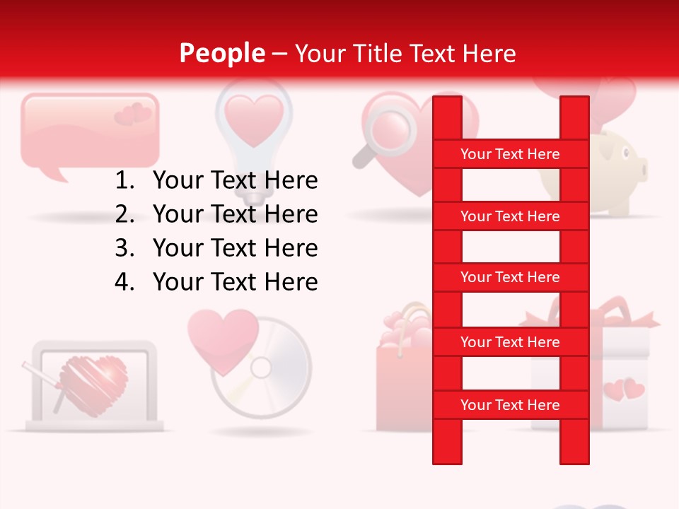 Bag Icon Painting PowerPoint Template