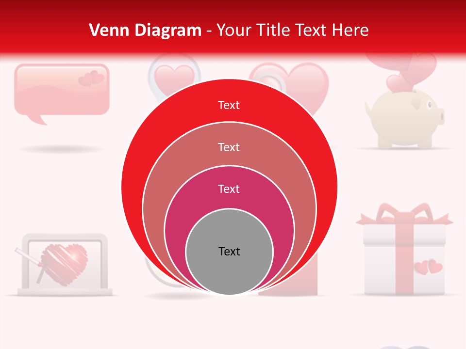 Bag Icon Painting PowerPoint Template