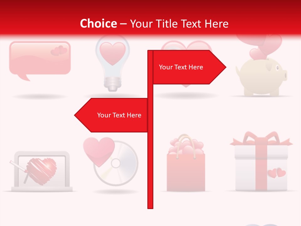 Bag Icon Painting PowerPoint Template