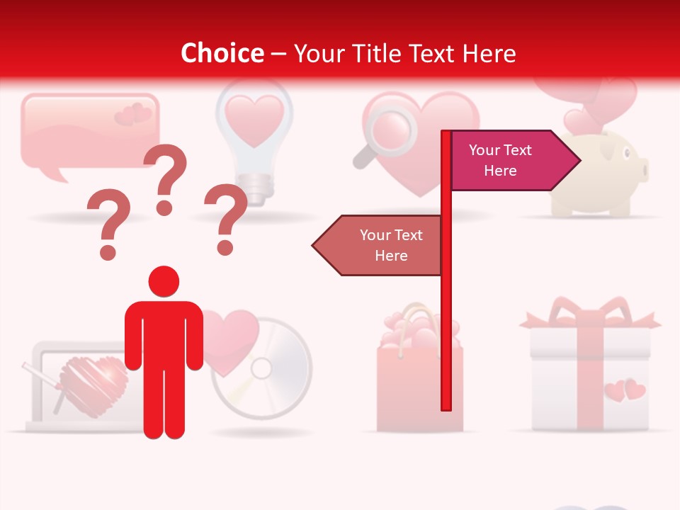 Bag Icon Painting PowerPoint Template