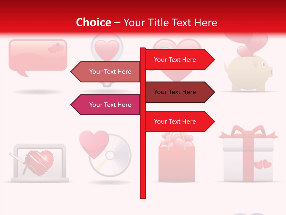 Bag Icon Painting PowerPoint Template