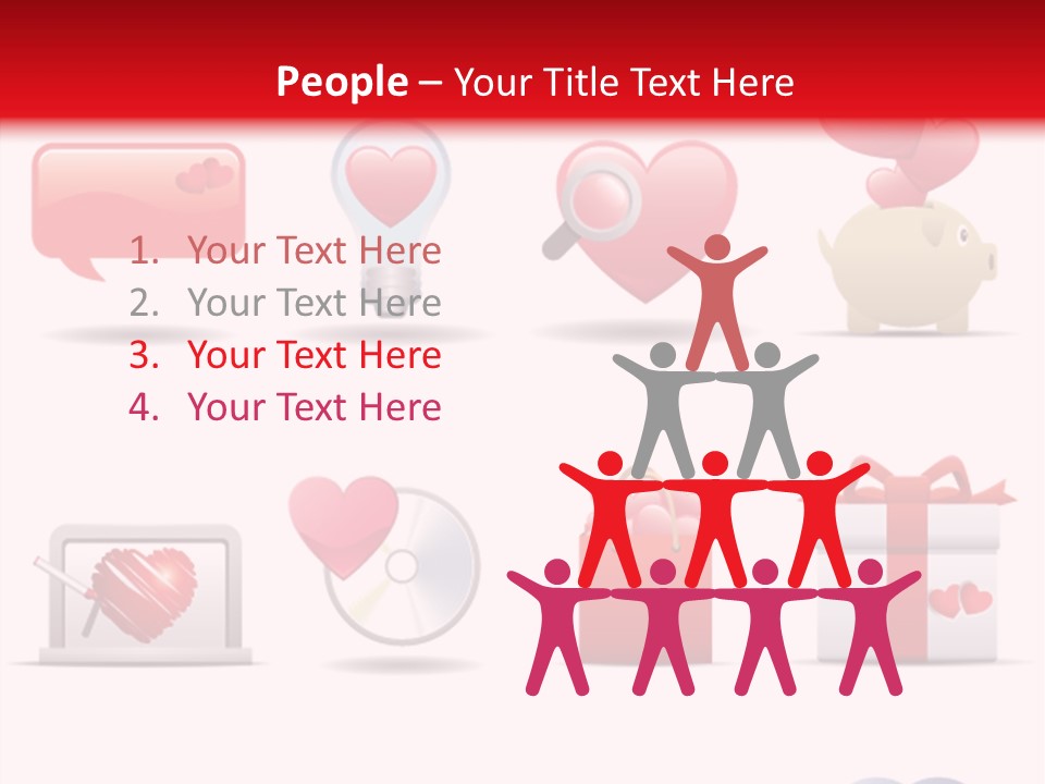 Bag Icon Painting PowerPoint Template