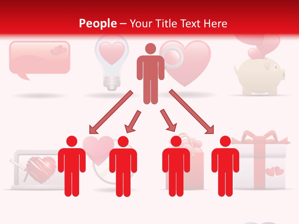 Bag Icon Painting PowerPoint Template