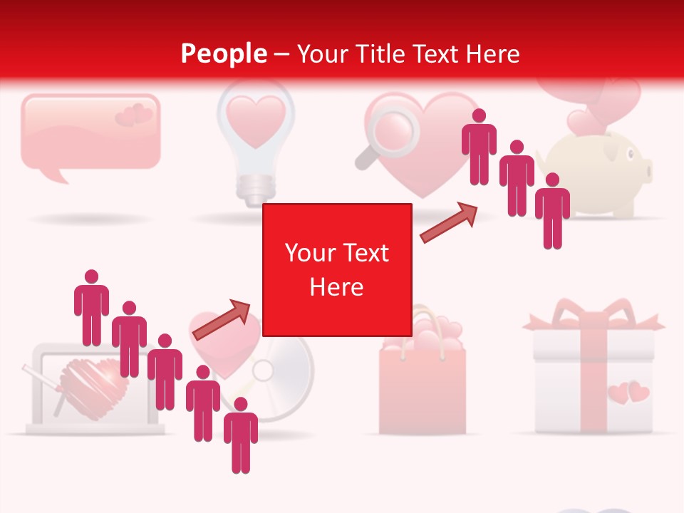 Bag Icon Painting PowerPoint Template