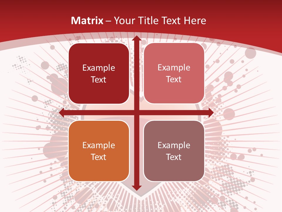 A Red Heart On A White And Red Background PowerPoint Template