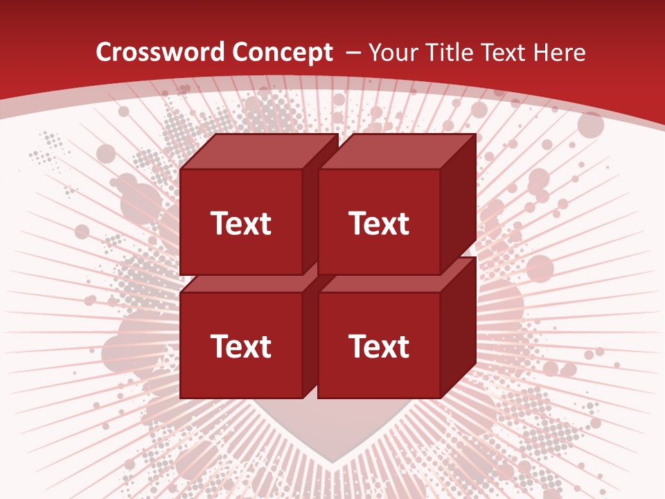 A Red Heart On A White And Red Background PowerPoint Template