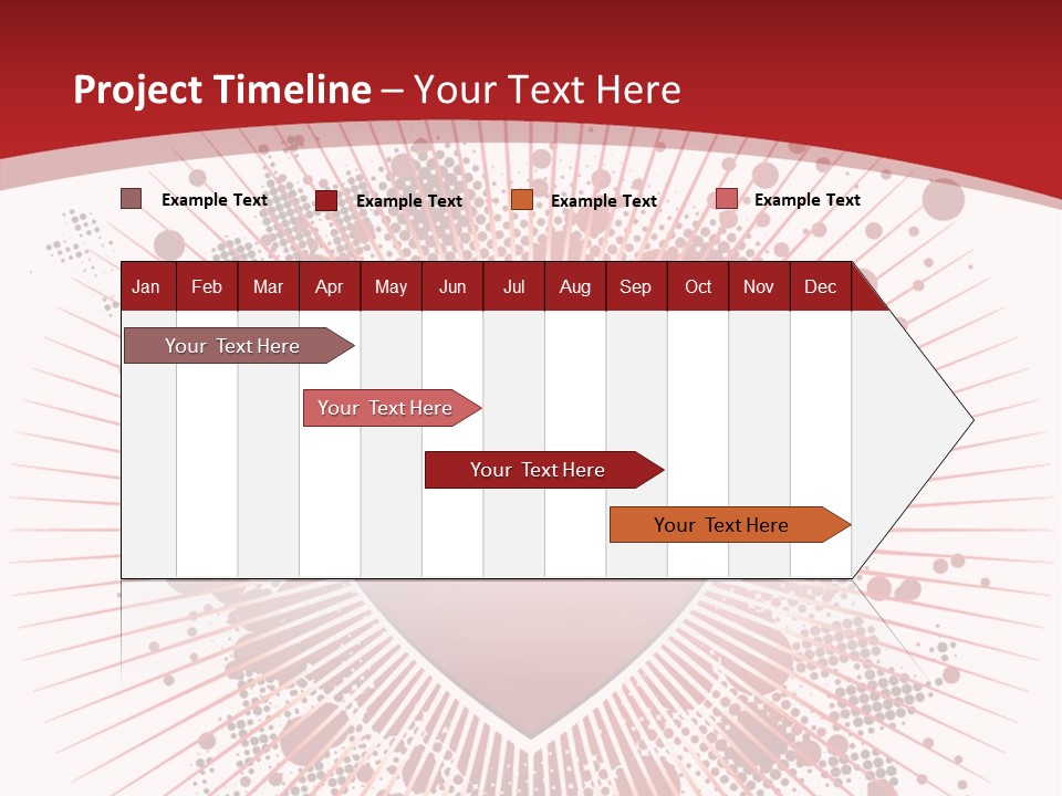 A Red Heart On A White And Red Background PowerPoint Template