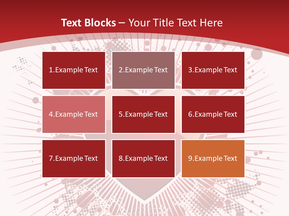 A Red Heart On A White And Red Background PowerPoint Template