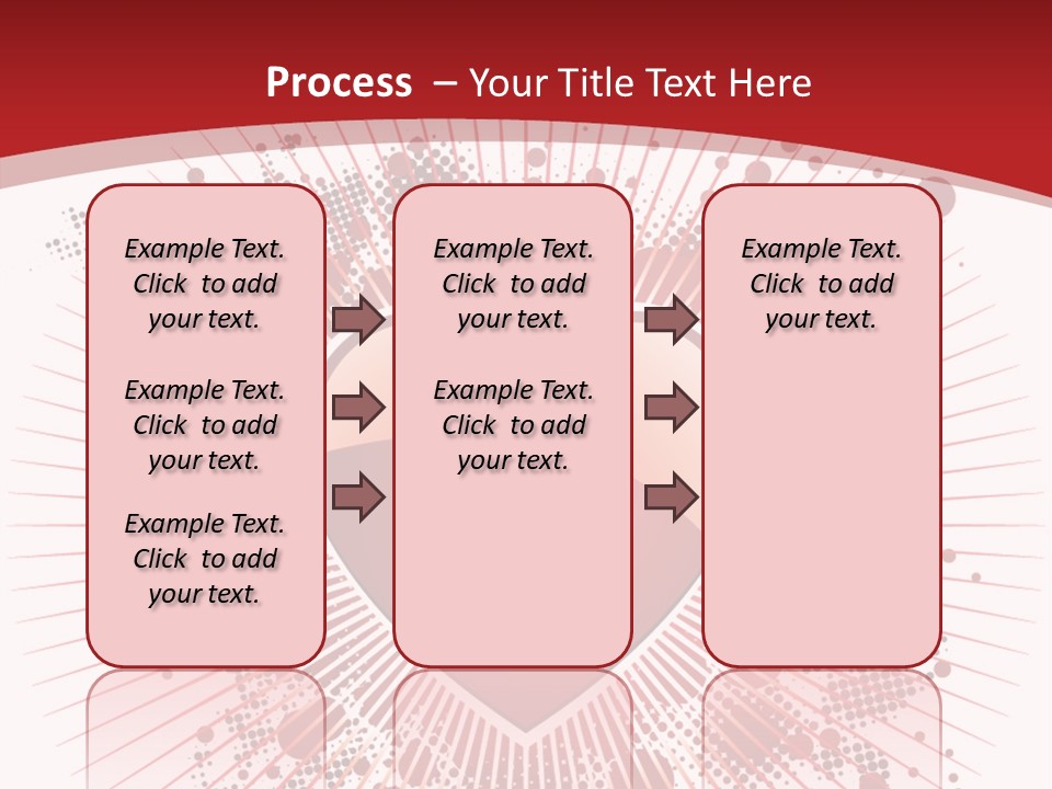 A Red Heart On A White And Red Background PowerPoint Template