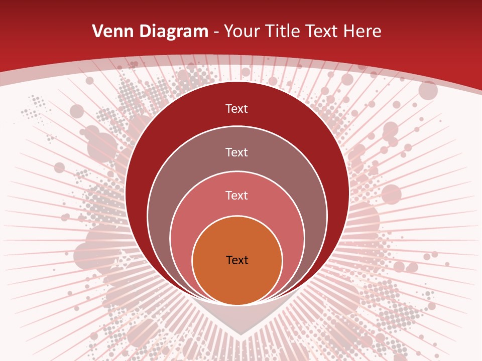 A Red Heart On A White And Red Background PowerPoint Template