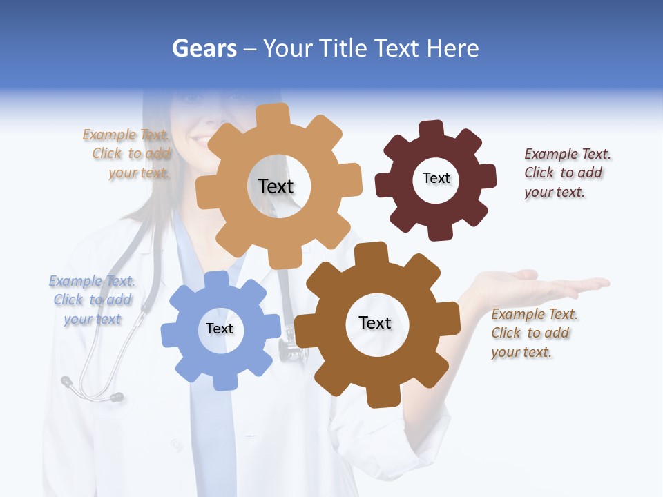 Young Work White PowerPoint Template