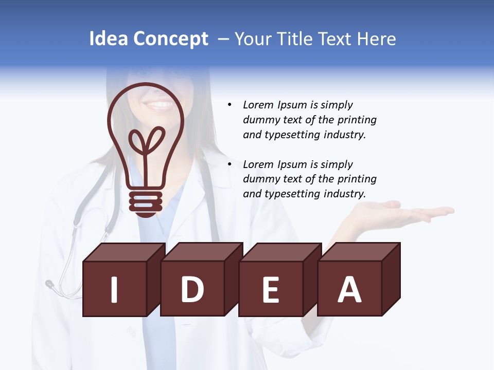 Young Work White PowerPoint Template