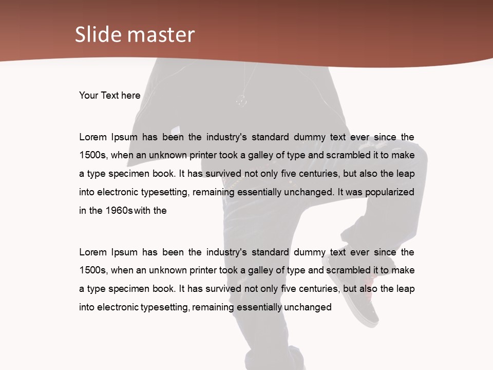 Cool Lifestyle Portrait PowerPoint Template