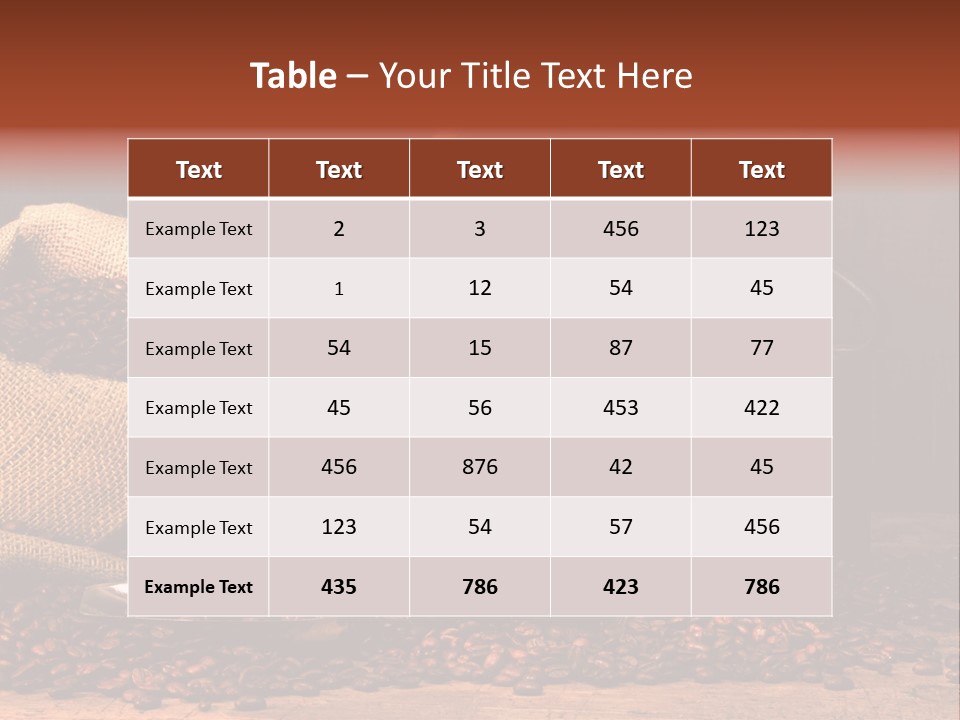 A Sack Of Coffee Beans Next To A Coffee Grinder PowerPoint Template