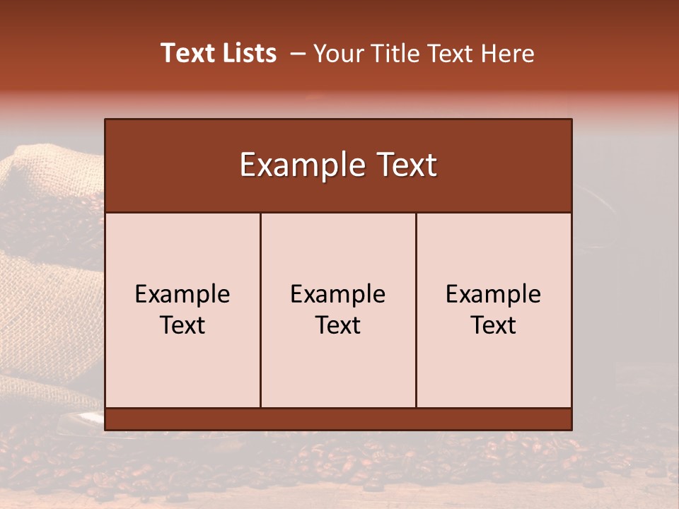 A Sack Of Coffee Beans Next To A Coffee Grinder PowerPoint Template