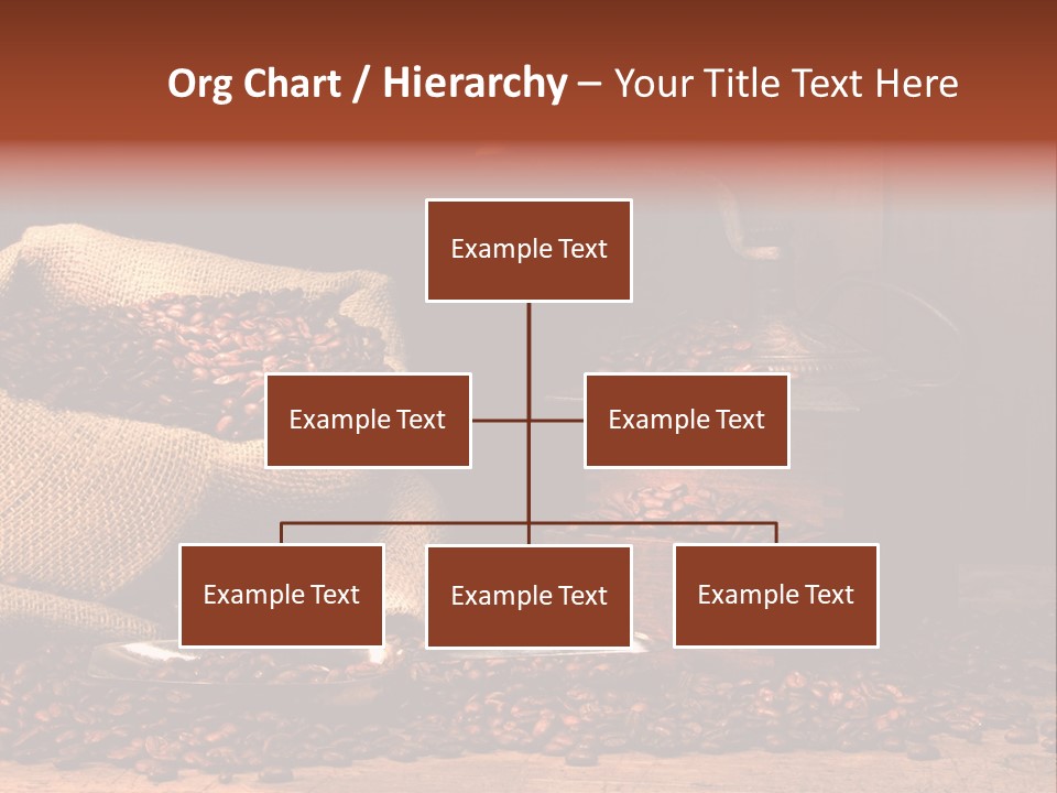 A Sack Of Coffee Beans Next To A Coffee Grinder PowerPoint Template