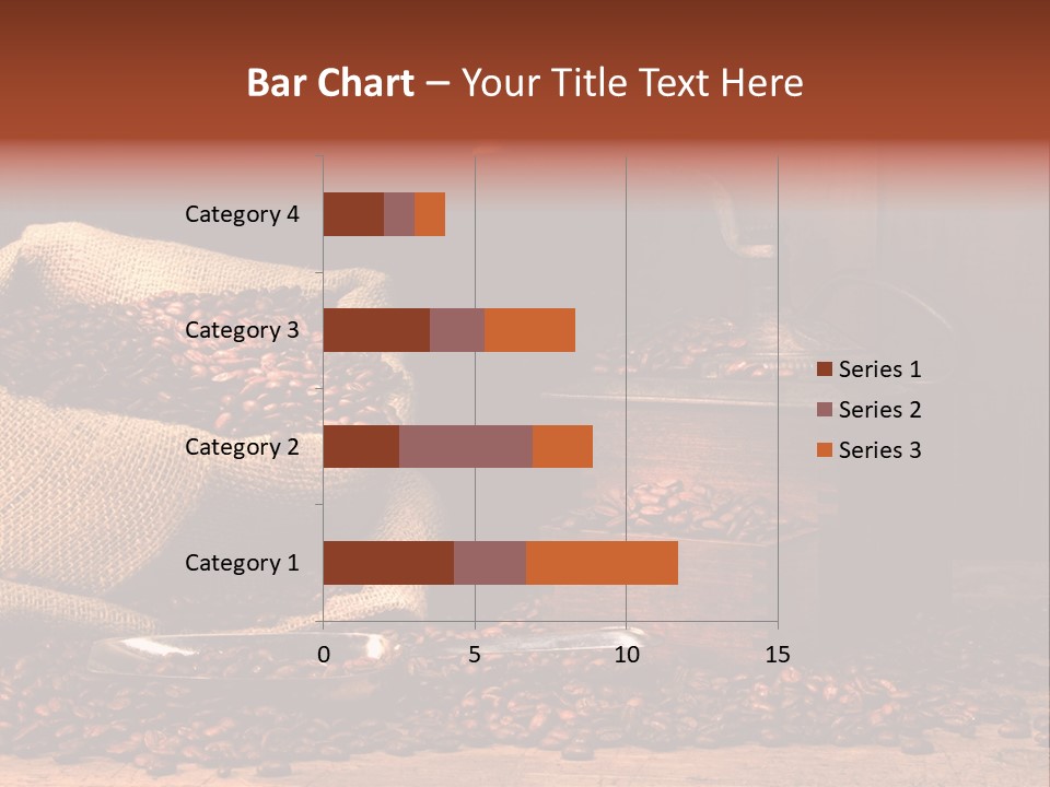 A Sack Of Coffee Beans Next To A Coffee Grinder PowerPoint Template