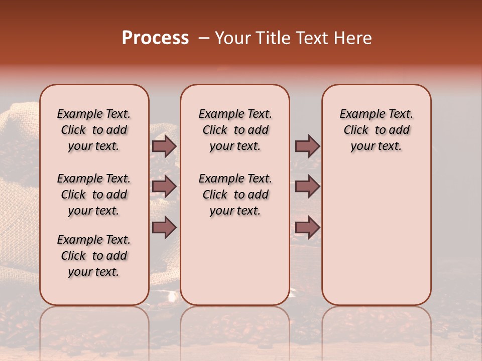 A Sack Of Coffee Beans Next To A Coffee Grinder PowerPoint Template