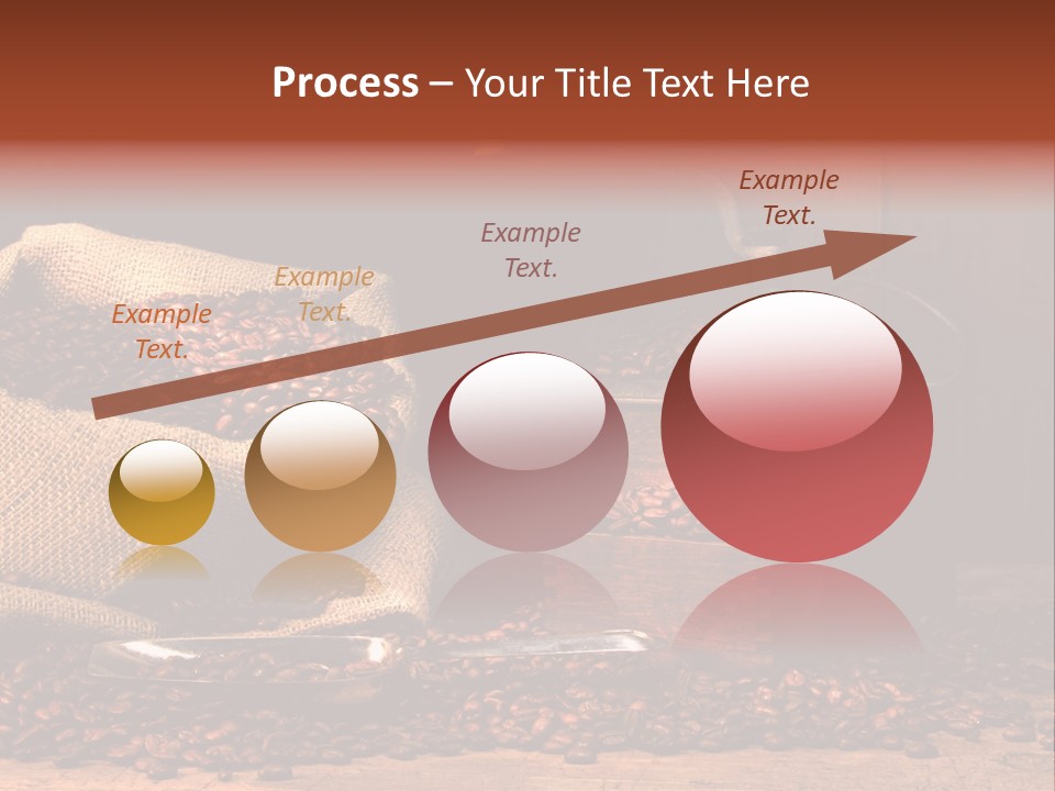 A Sack Of Coffee Beans Next To A Coffee Grinder PowerPoint Template