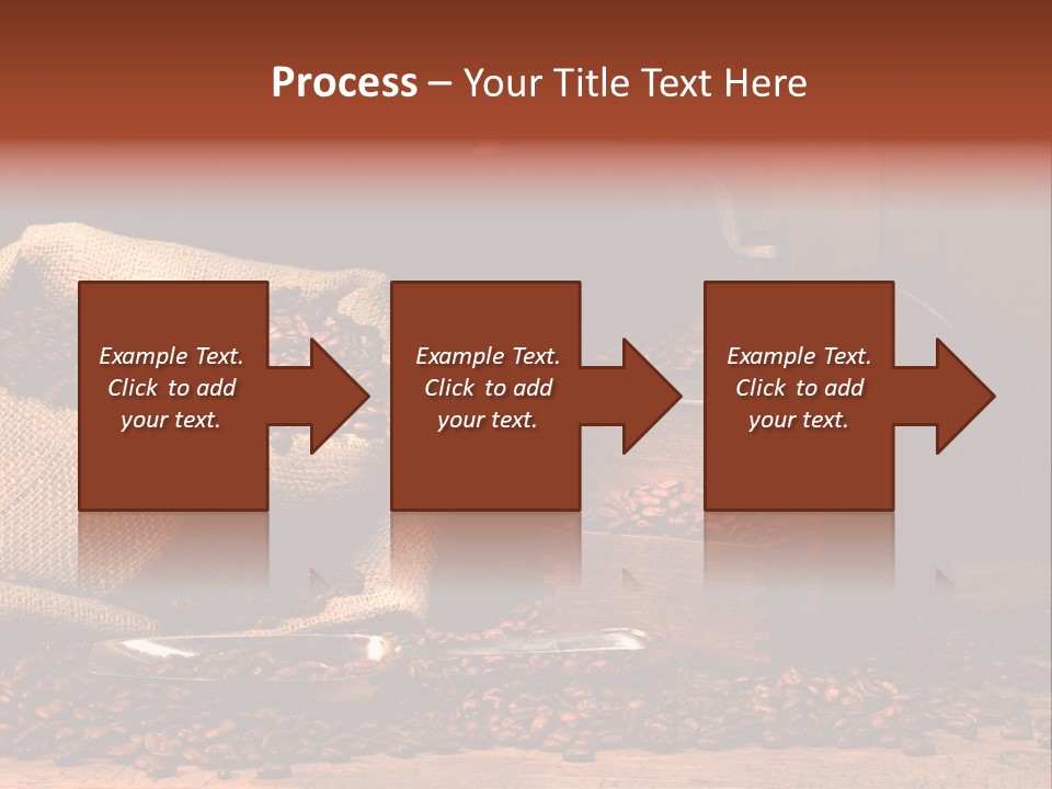 A Sack Of Coffee Beans Next To A Coffee Grinder PowerPoint Template