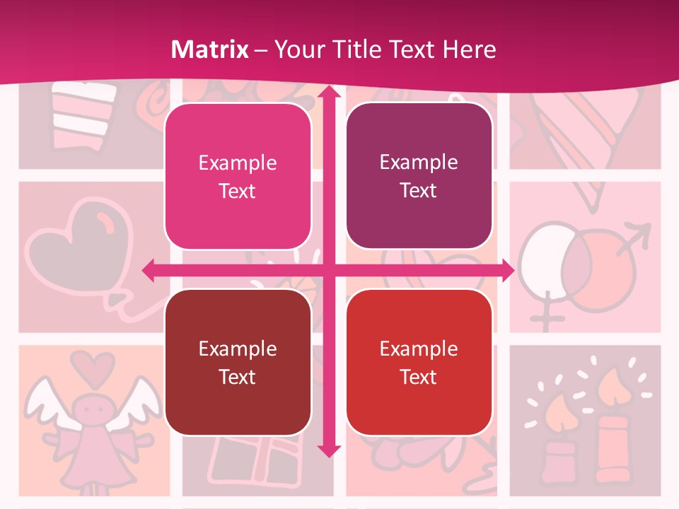 Ring Flowers Drawing PowerPoint Template