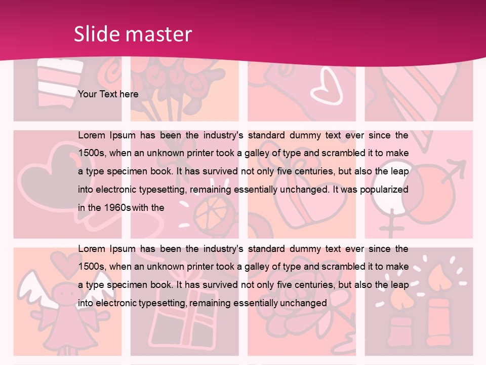 Ring Flowers Drawing PowerPoint Template