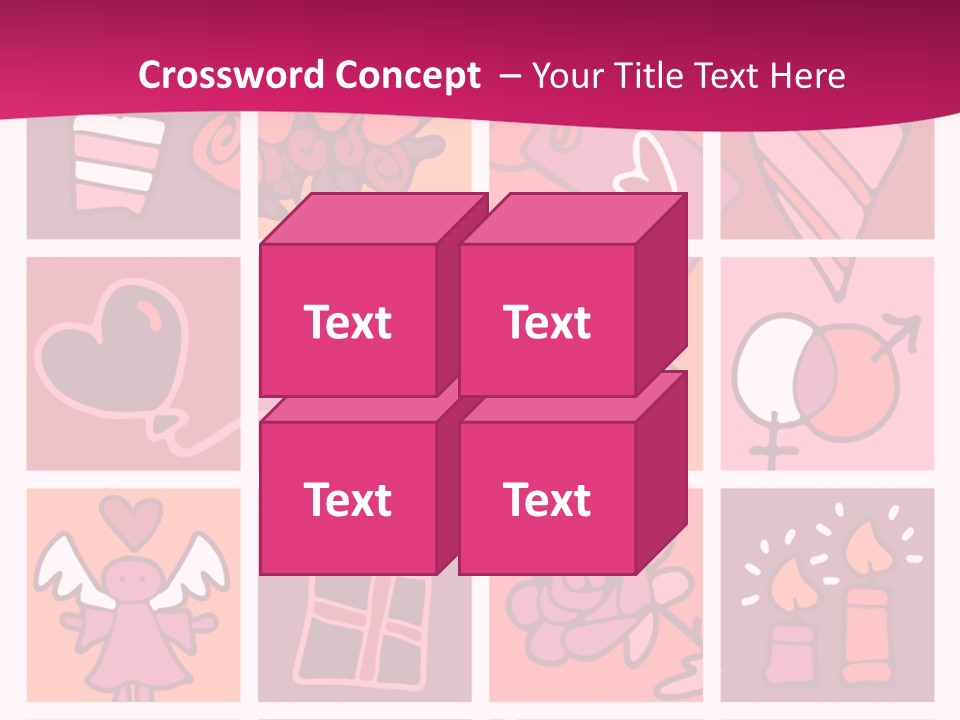 Ring Flowers Drawing PowerPoint Template