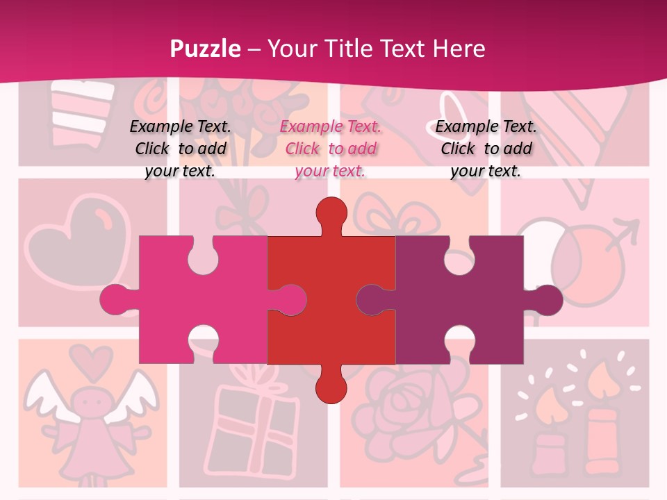 Ring Flowers Drawing PowerPoint Template