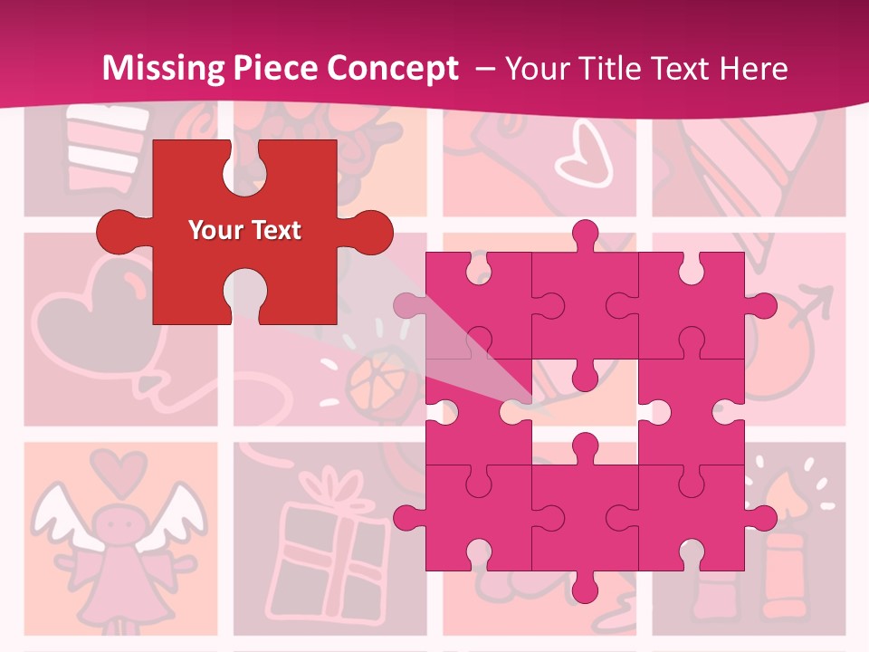 Ring Flowers Drawing PowerPoint Template