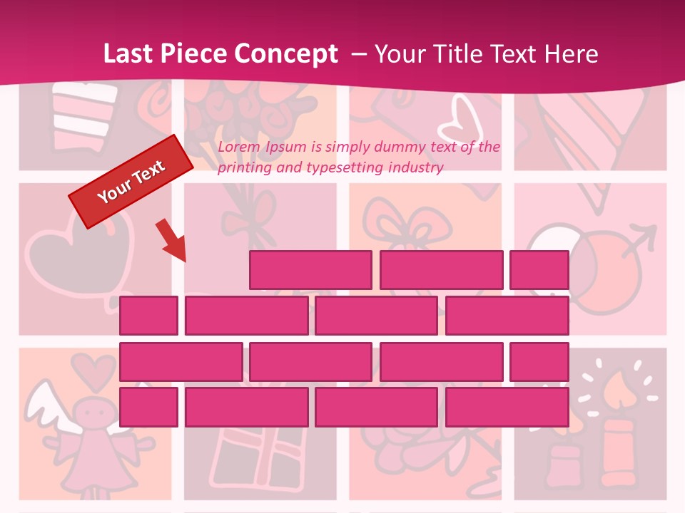 Ring Flowers Drawing PowerPoint Template