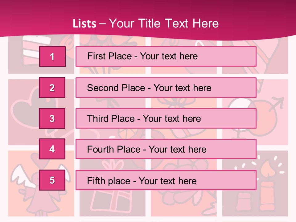 Ring Flowers Drawing PowerPoint Template