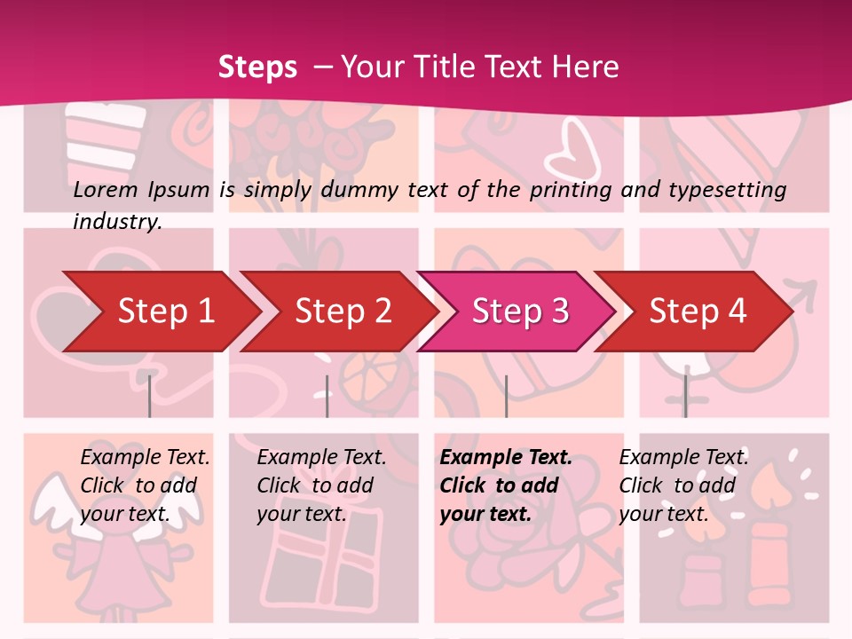 Ring Flowers Drawing PowerPoint Template
