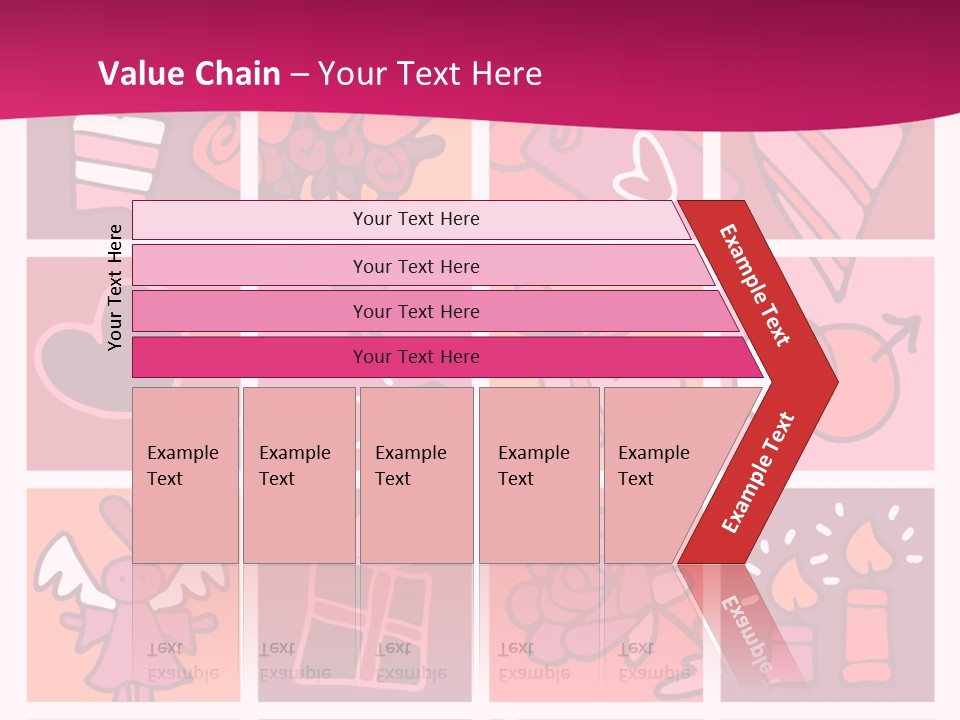 Ring Flowers Drawing PowerPoint Template