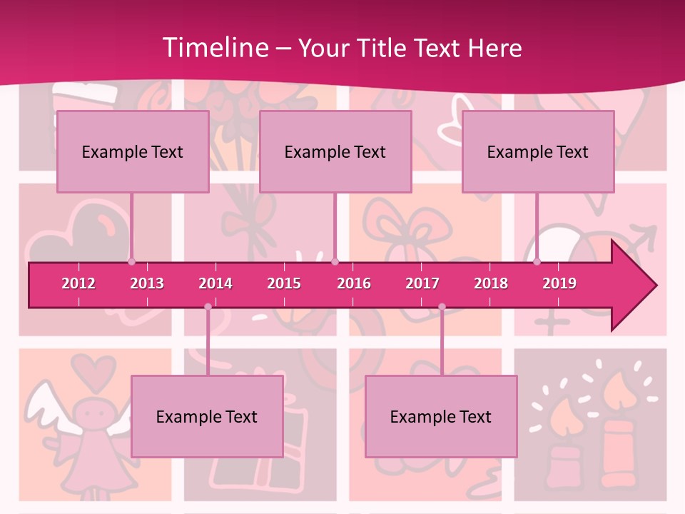 Ring Flowers Drawing PowerPoint Template