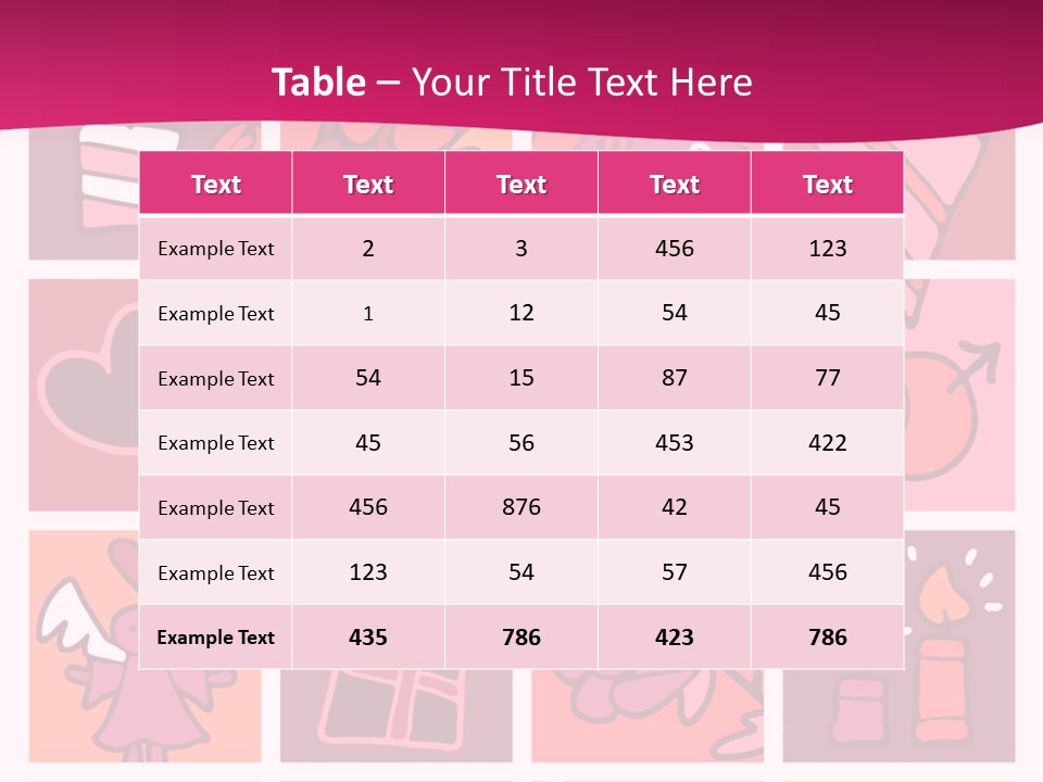Ring Flowers Drawing PowerPoint Template