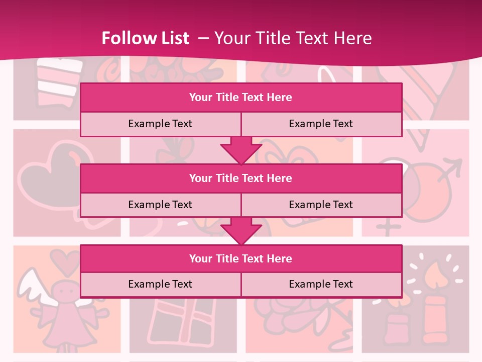 Ring Flowers Drawing PowerPoint Template