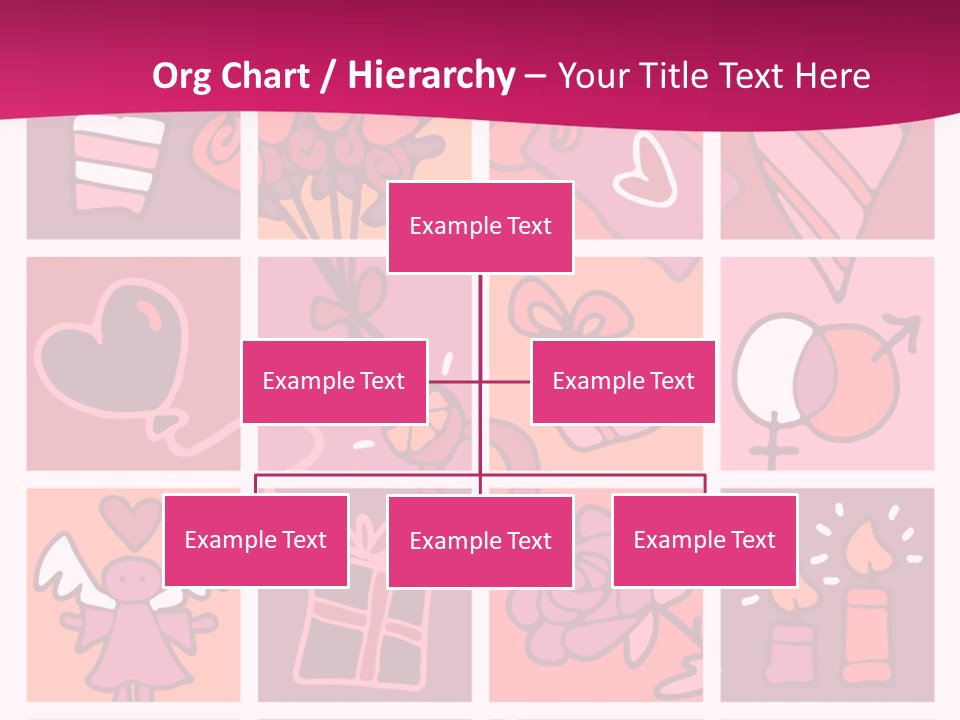 Ring Flowers Drawing PowerPoint Template