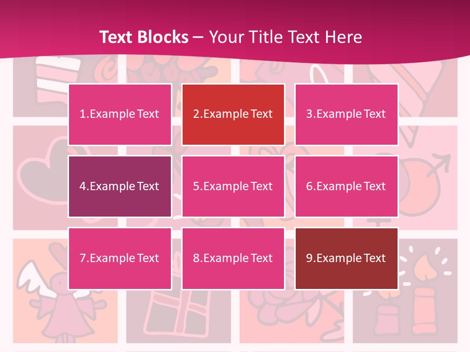 Ring Flowers Drawing PowerPoint Template