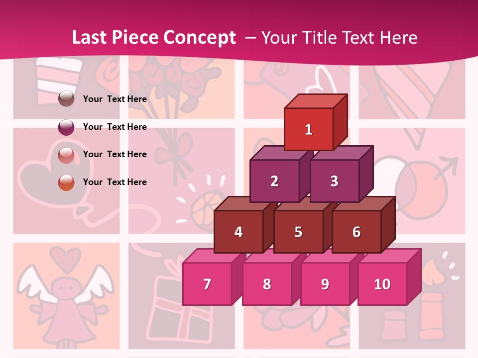 Ring Flowers Drawing PowerPoint Template