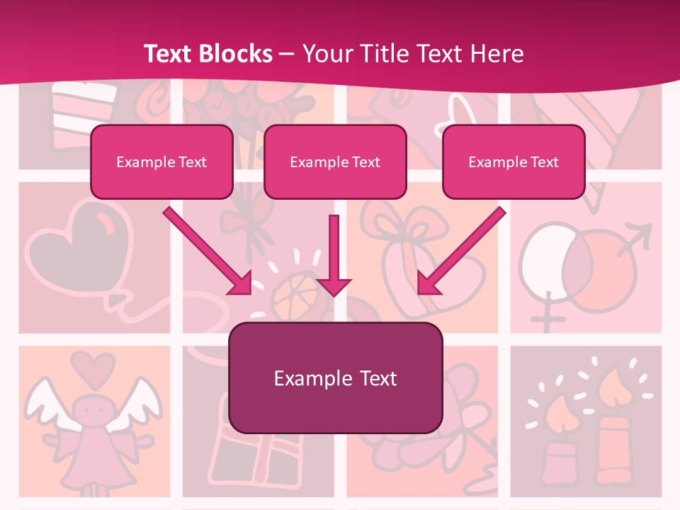 Ring Flowers Drawing PowerPoint Template