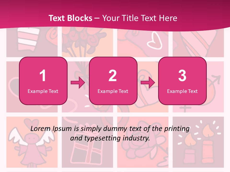 Ring Flowers Drawing PowerPoint Template