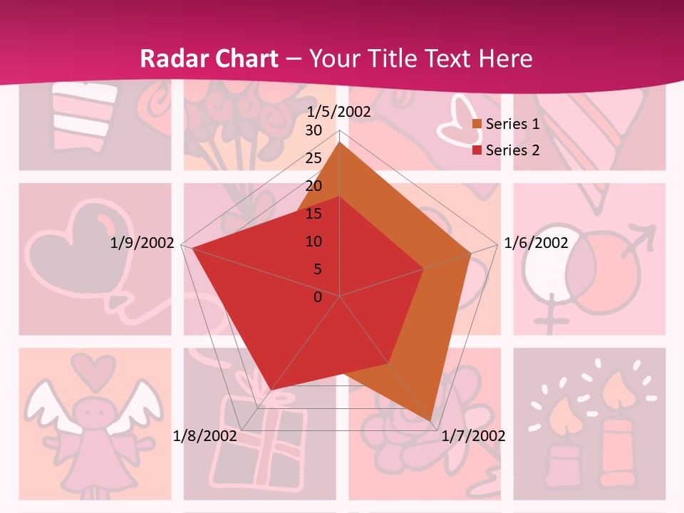Ring Flowers Drawing PowerPoint Template