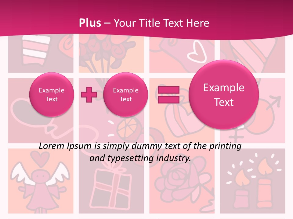 Ring Flowers Drawing PowerPoint Template