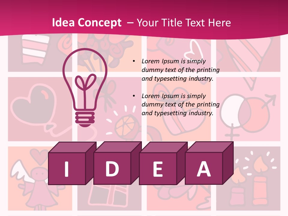 Ring Flowers Drawing PowerPoint Template