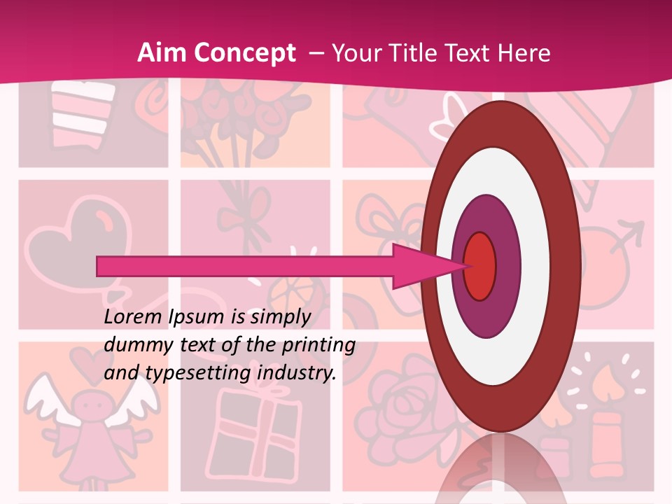 Ring Flowers Drawing PowerPoint Template