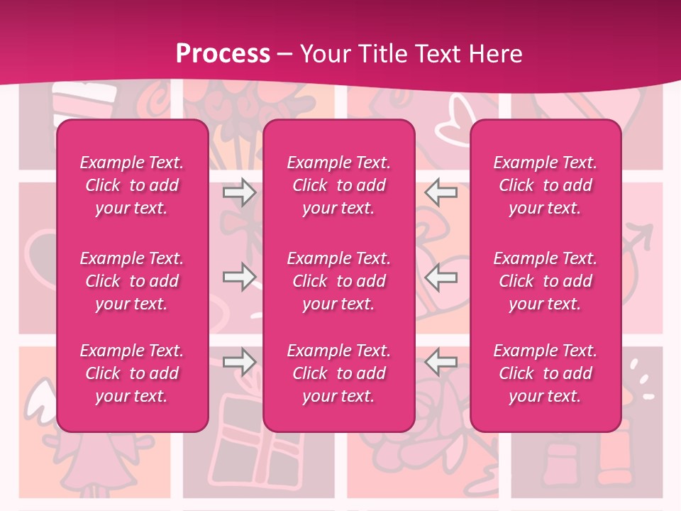 Ring Flowers Drawing PowerPoint Template